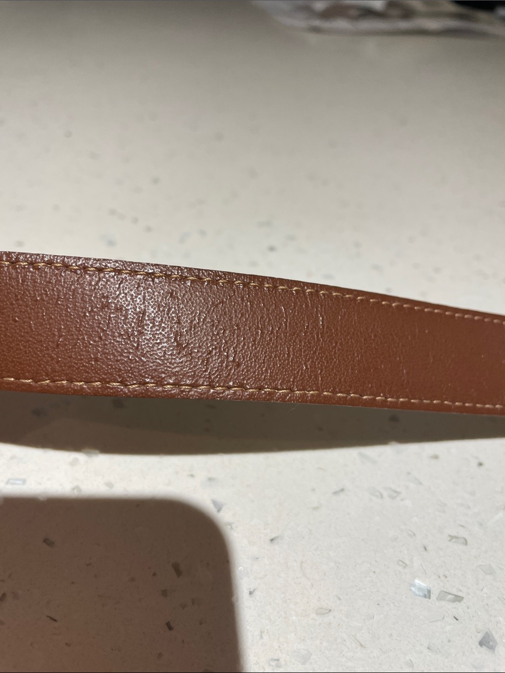 Authentic Burberry Gold Buckle Plaid Belt in Beige and Black. Size 85 - Picture 5 of 5